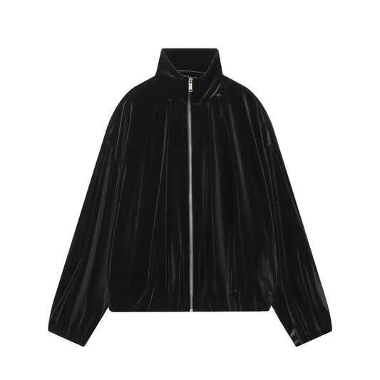 Women's Lapel Velvet Pilot Jacket Coat