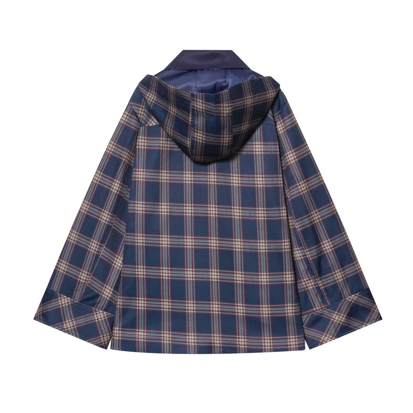 suit Women's 2 pieces plaid hooded cotton jacket Coat+Pants