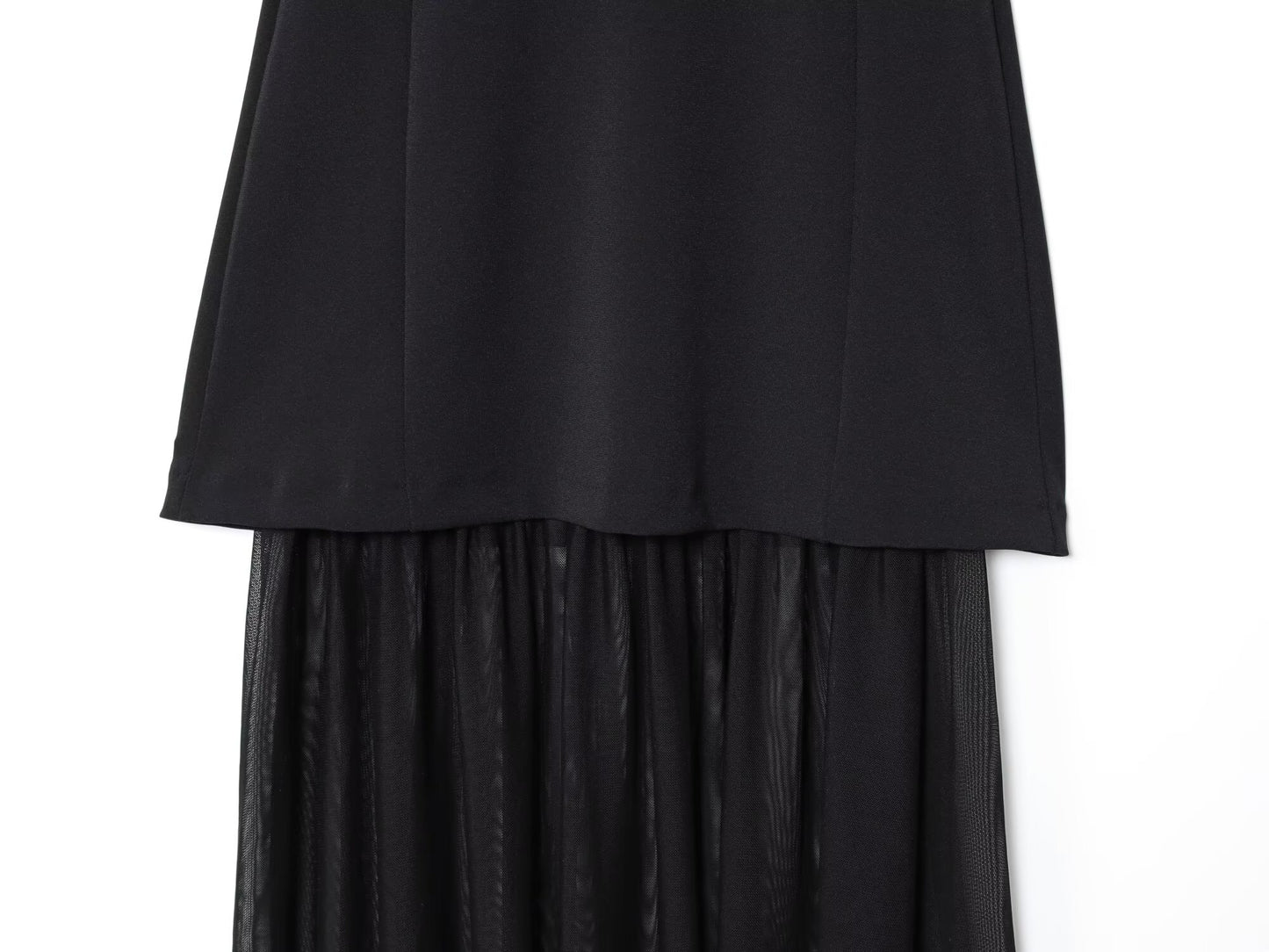 Women's new fashion sleeveless patchwork strapless MIDI dress