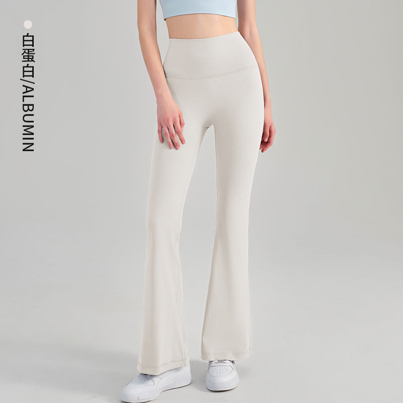 Women's New Nude High Waist Hip Yoga Clothes Fitness New Tight Micro-pull Yoga Pants