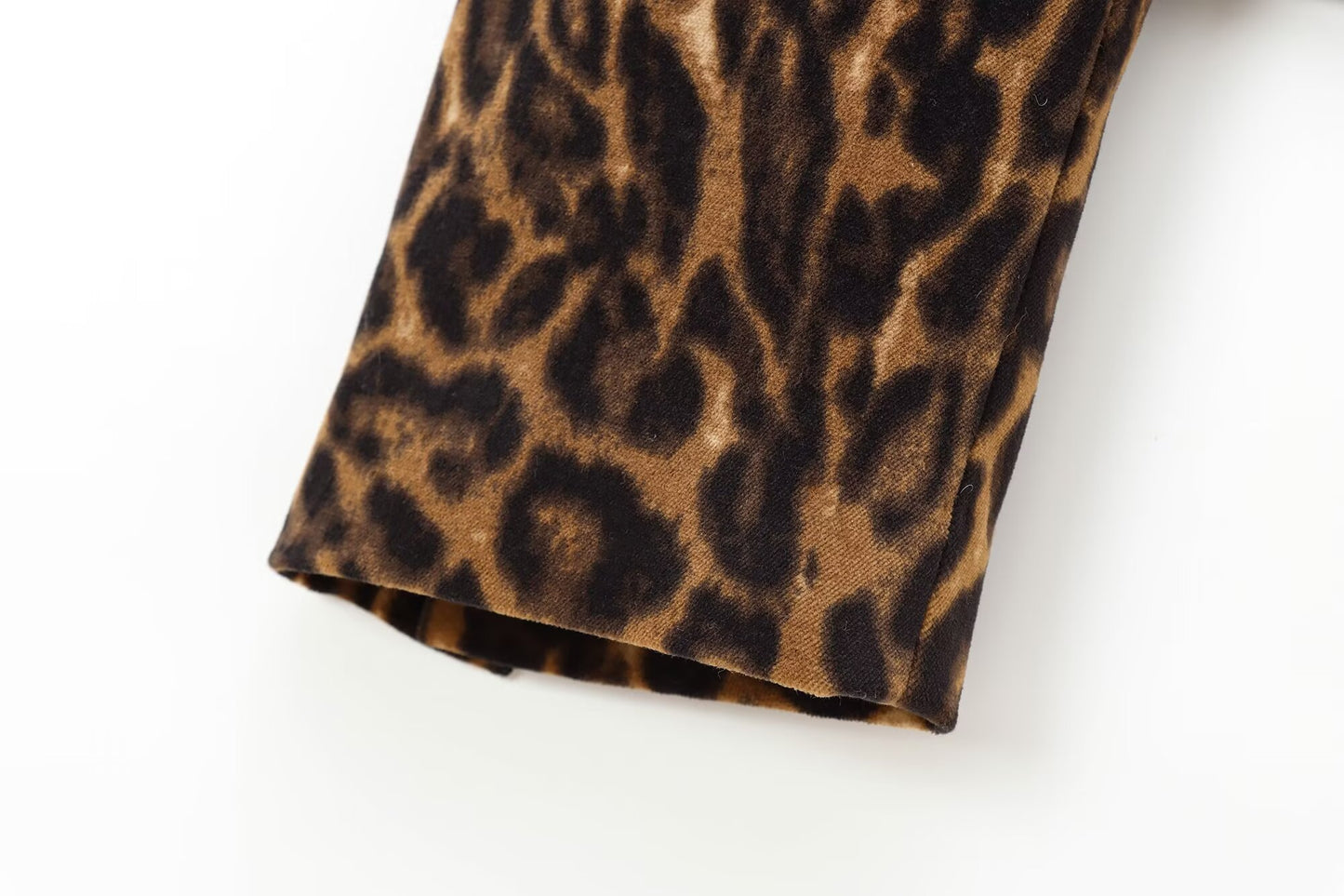 Women's new fashion short printed striped velvet suit jacket+Skirts suit