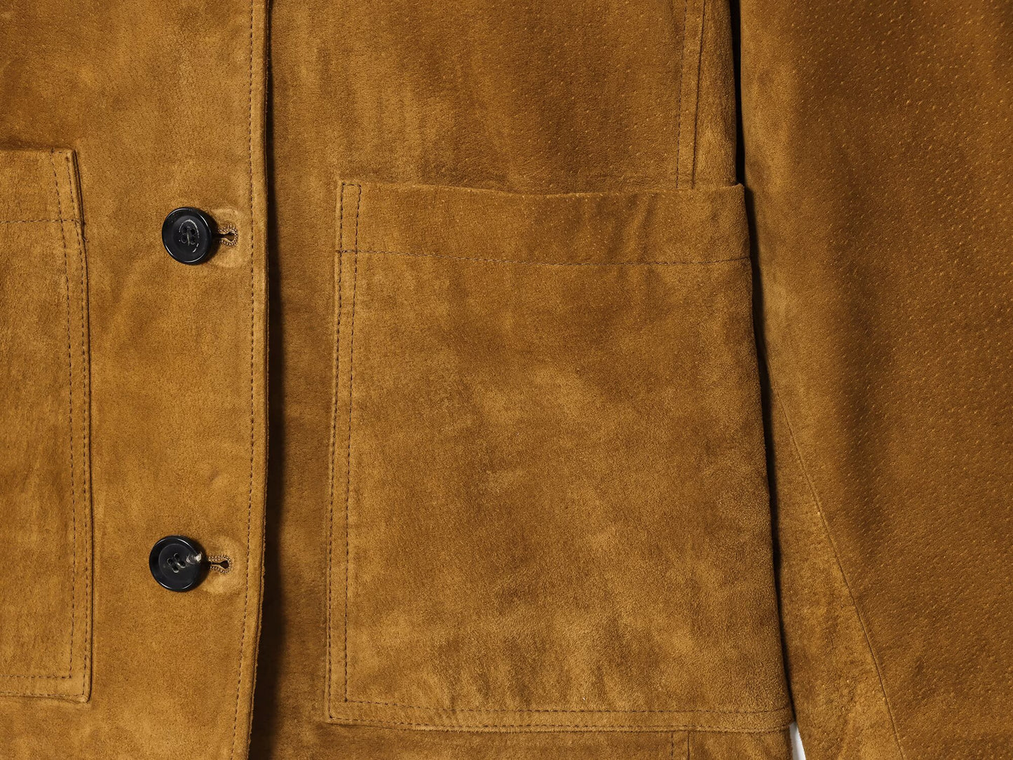 Women's new fashion anti suede effect loose lapel Button-up jacket