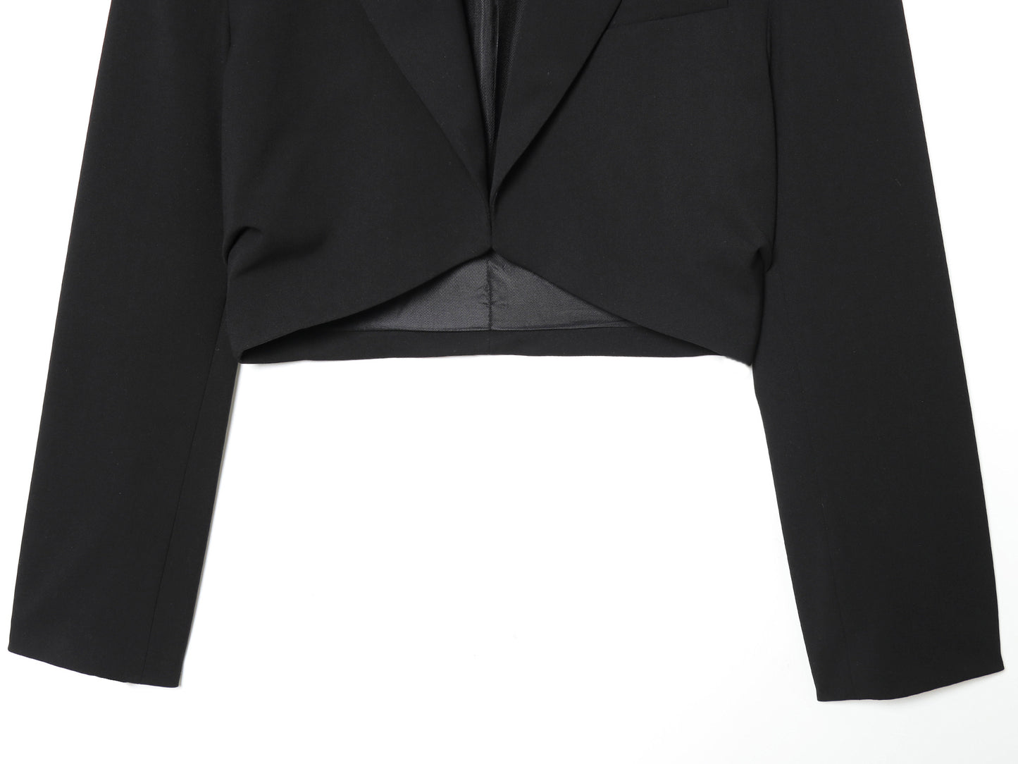 Women's with shoulder pads short pleated Blazer Coat