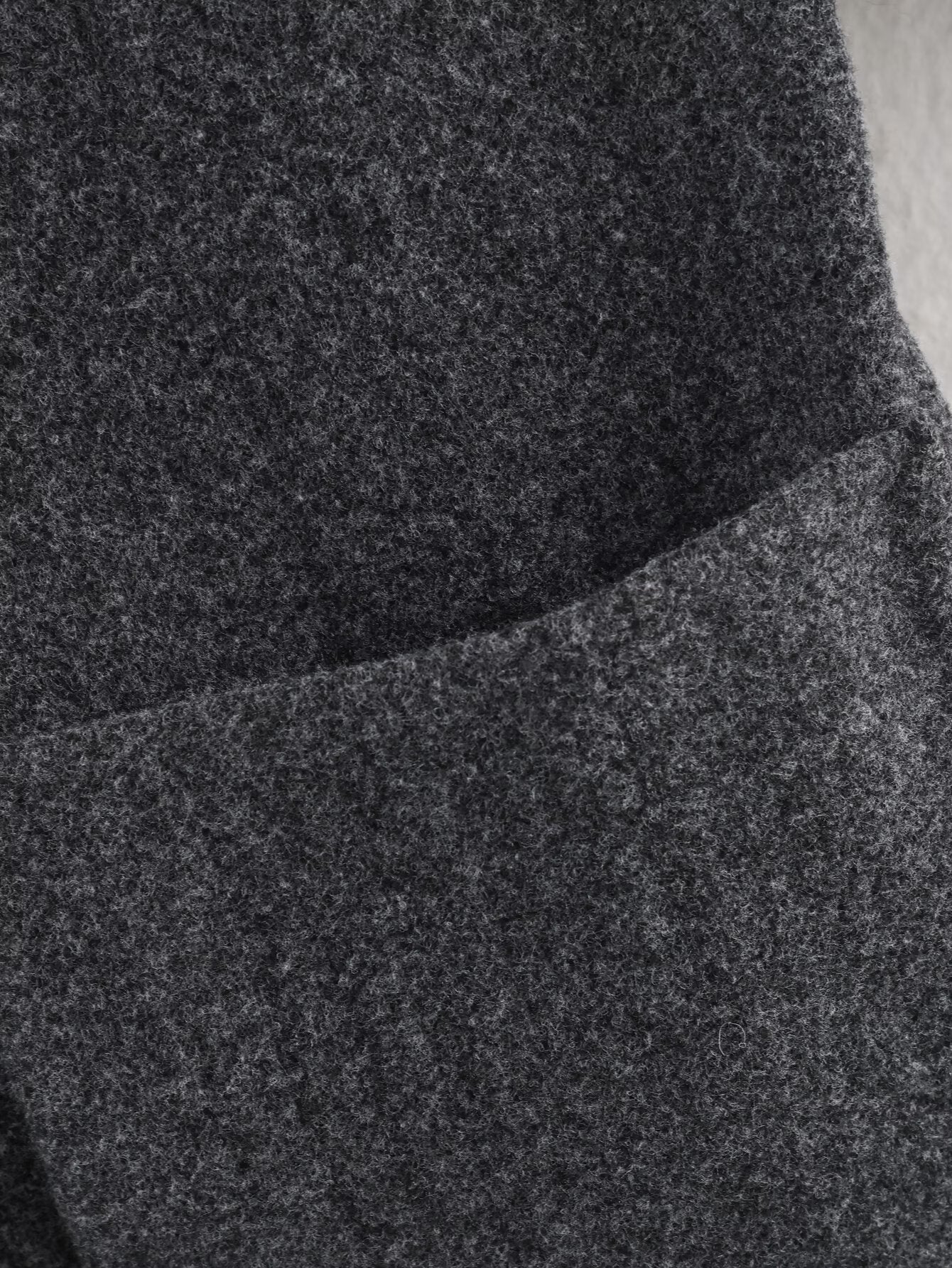 Women's with scarf loose O Neck woolen Coat