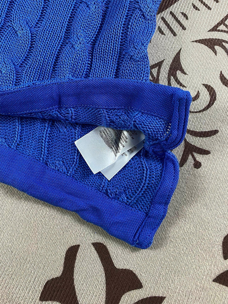 Women's New Joker Embroidered Lapel Pullover Short-sleeved T-shirt Knitwear Top