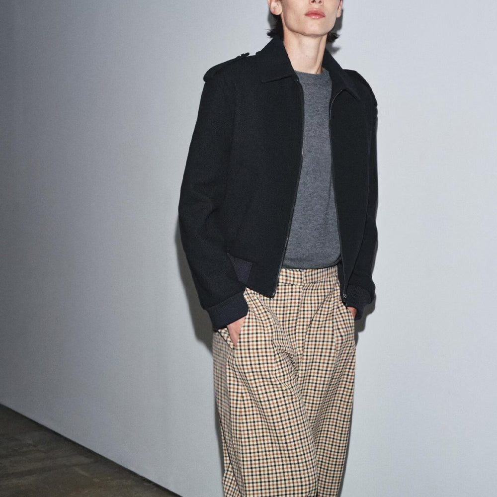 Women's new fashion casual Lapel wool blend jacket Coat