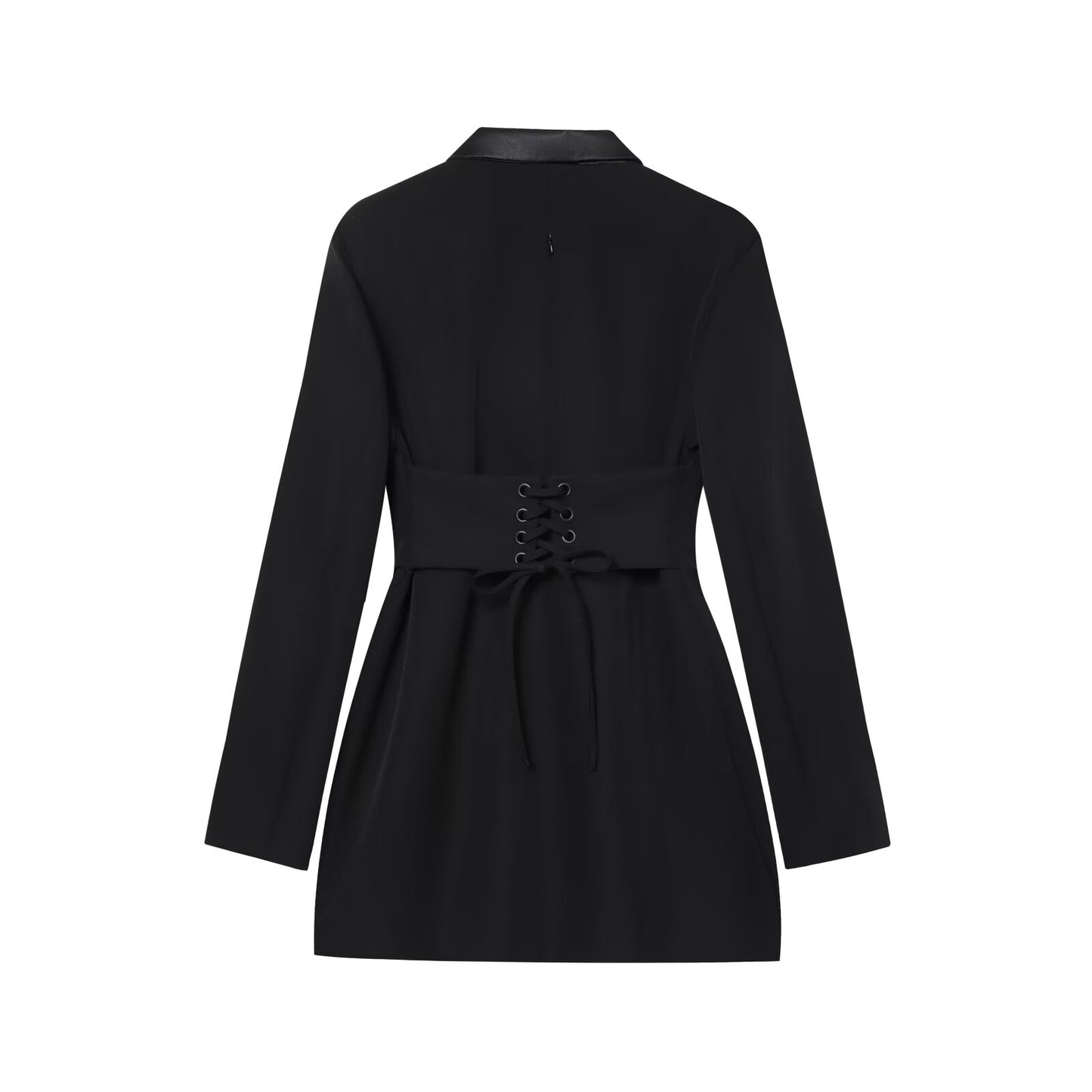 Women's patchwork lapel Blazer Coat style mini skirt