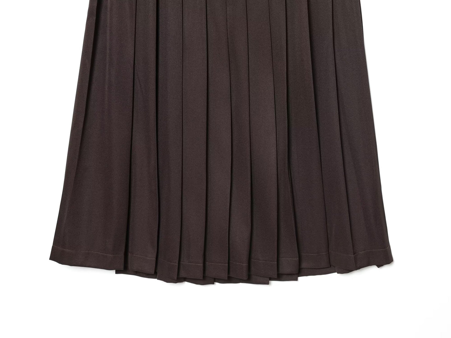 Women's casual wide pleated MIDI skirt