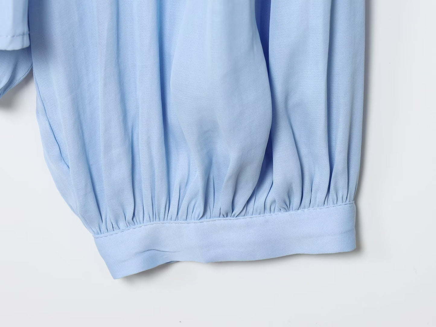 Women's 2025 new fashion vertical lace loose draped shirt