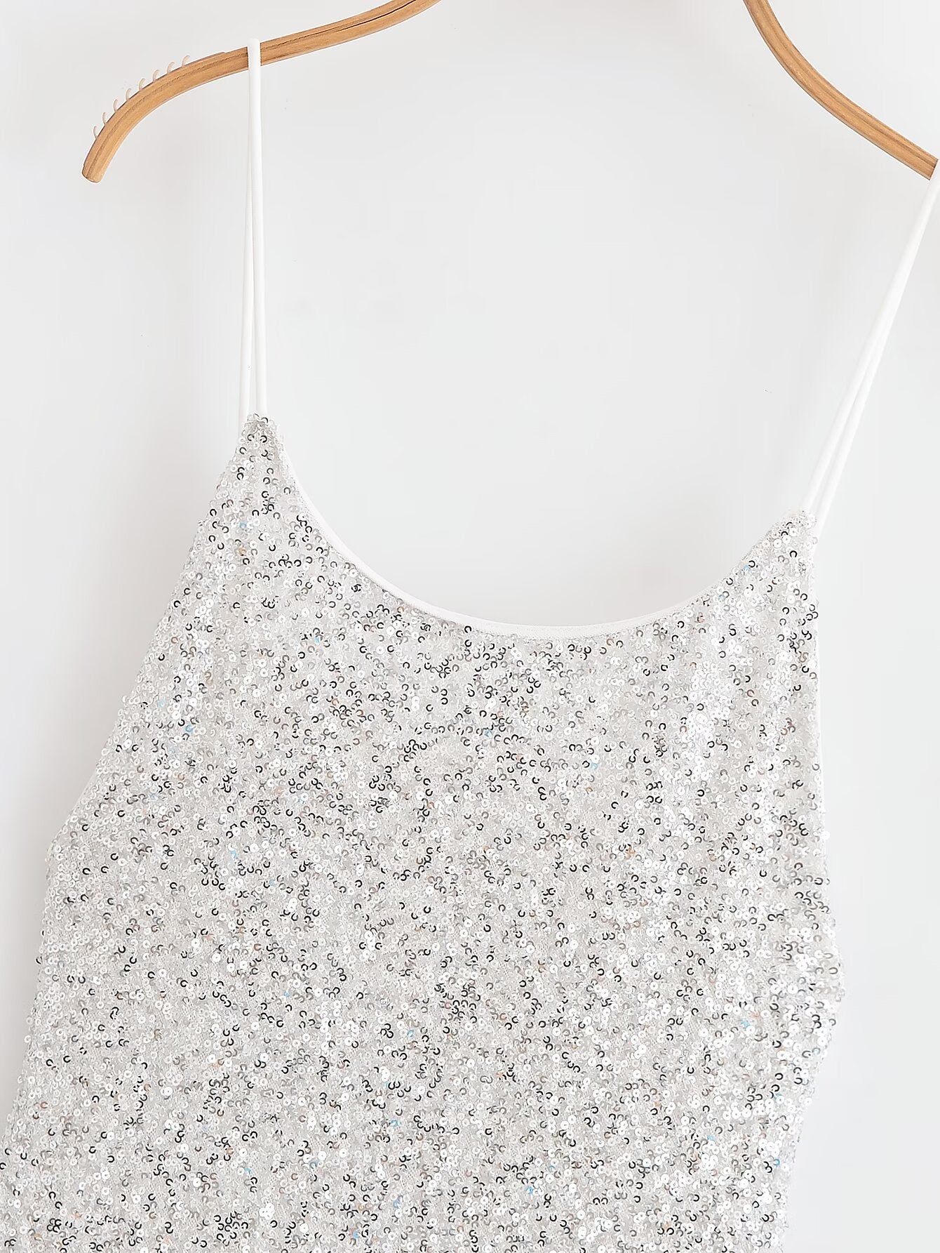 Women's New Fashion Bead Decorative Tight suspender Midi Dress