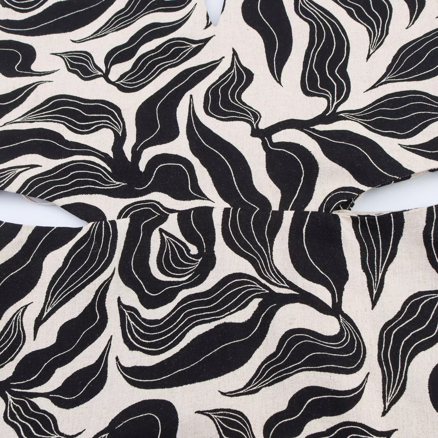 Women's 2025 New Fashion Linen Blended Printed Hanging Neck Midi Dress