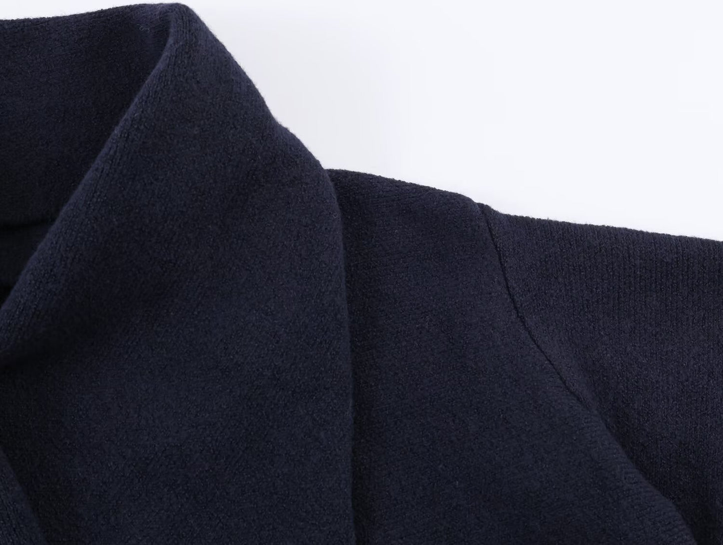 Women's with scarf long sleeved knitted Coat