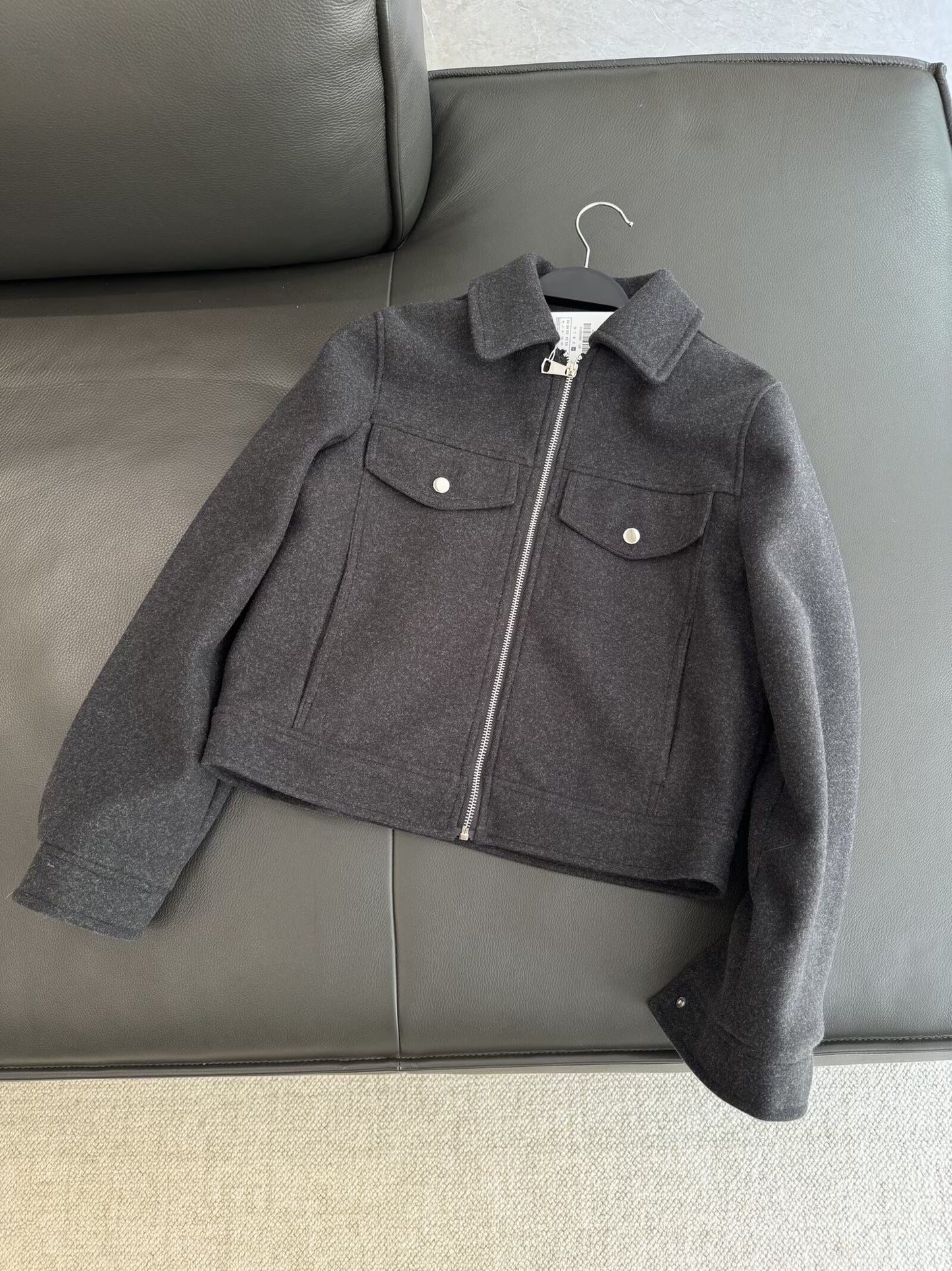 Women's 2025 new fashion soft texture zipper jacket Coat